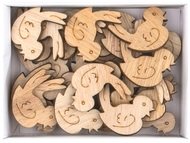 7249 Pt&aacute;ček dřevěn&yacute; 3 cm s lep&iacute;kem 24 ks-2