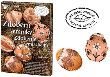 Sada na zdobenie vyfúknutých vajíčok - zdobenie semienkami