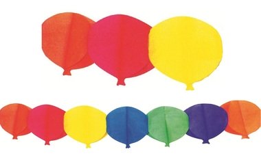 Girlanda papierová Balóniky 400 × 20 cm