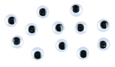 Pohyblivé oči 7 mm, 12 ks v balení