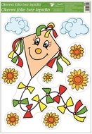 Okenná fólia – Svetlo oranžový drak