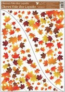 Okenná fólia – Pestré drobné listy v jesennej zmesi farieb