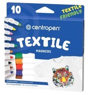 991022 Popisovače (fixy) na textil Textile Marker 10 ks, CENTROPEN-1