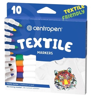 Značkovače (fixy) na textil Textile Marker 6 ks, CENTROPEN