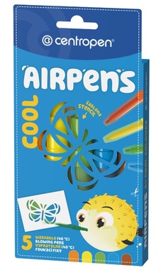 Fúkacie fixy na papier AIR PENS, sýte farby 5 ks