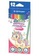 Pastelky pastelové školské ERGO 12 ks, Centropen