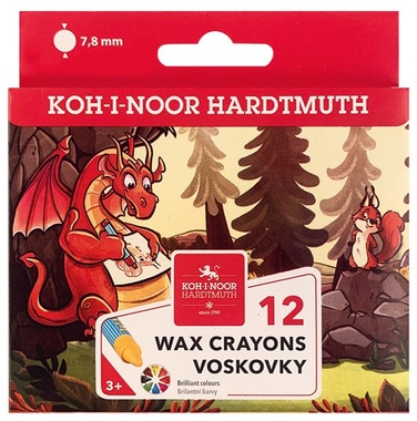 Školské voskovky 12 ks KOH-I-NOOR Školské voskovky 12 ks KOH-I-NOOR