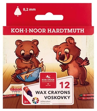 Trojhranné voskovky 12 ks KOH-I-NOOR Trojhranné voskovky 12 ks KOH-I-NOOR