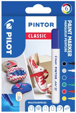 Značkovače PINTOR CLASSIC 0,7 mm, 6 ks