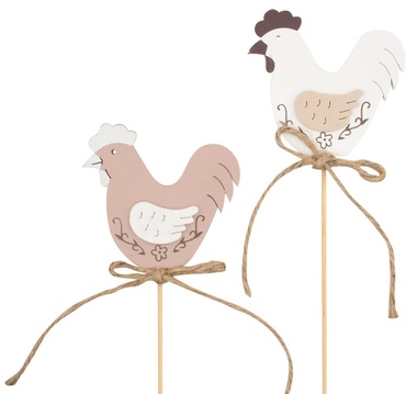 Sliepočka drevená 6 x 6 x 0,5 cm + špajľa