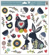 Okenná fólia – Modrá sliepočka